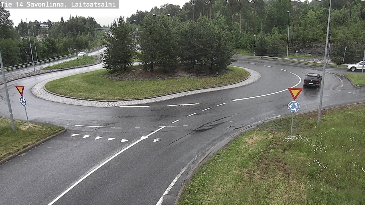 Weather Camera Image Väg 14 Nyslott, Laitaatsalmi, Savonlinna, Etelä-Savo