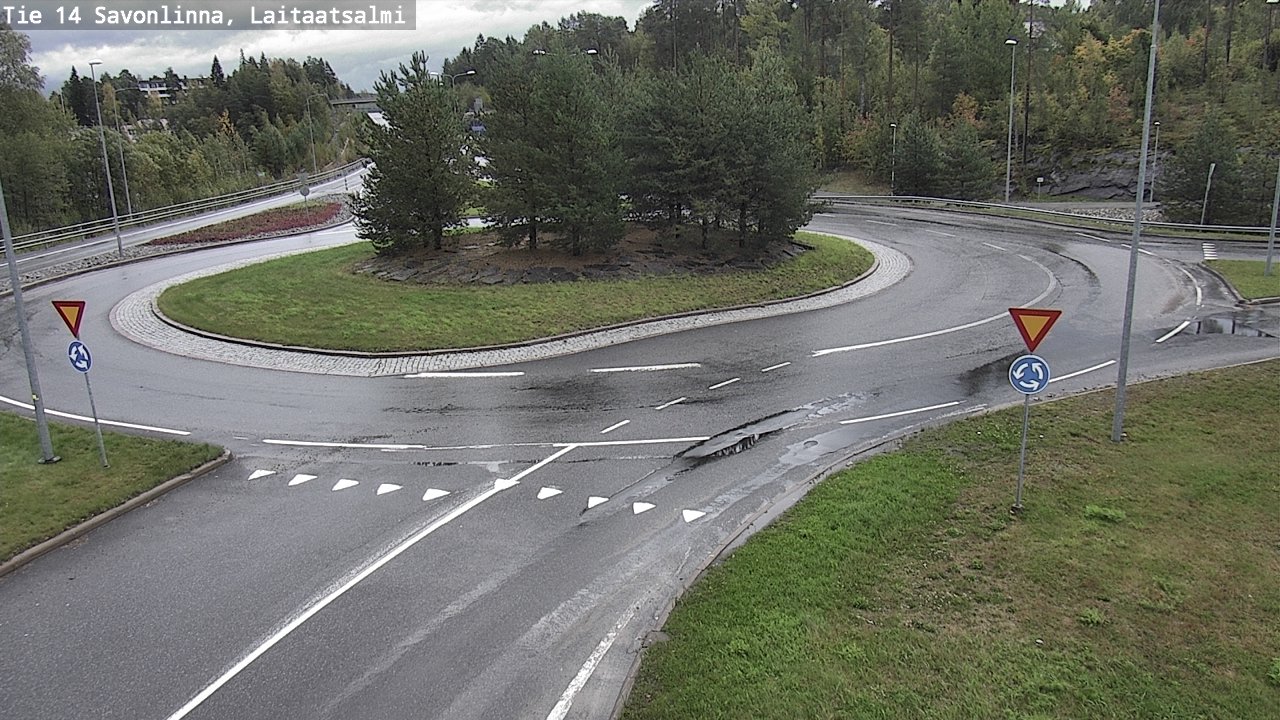 Weather Camera Image Road 14 Savonlinna, Laitaatsalmi, Savonlinna, Etelä-Savo