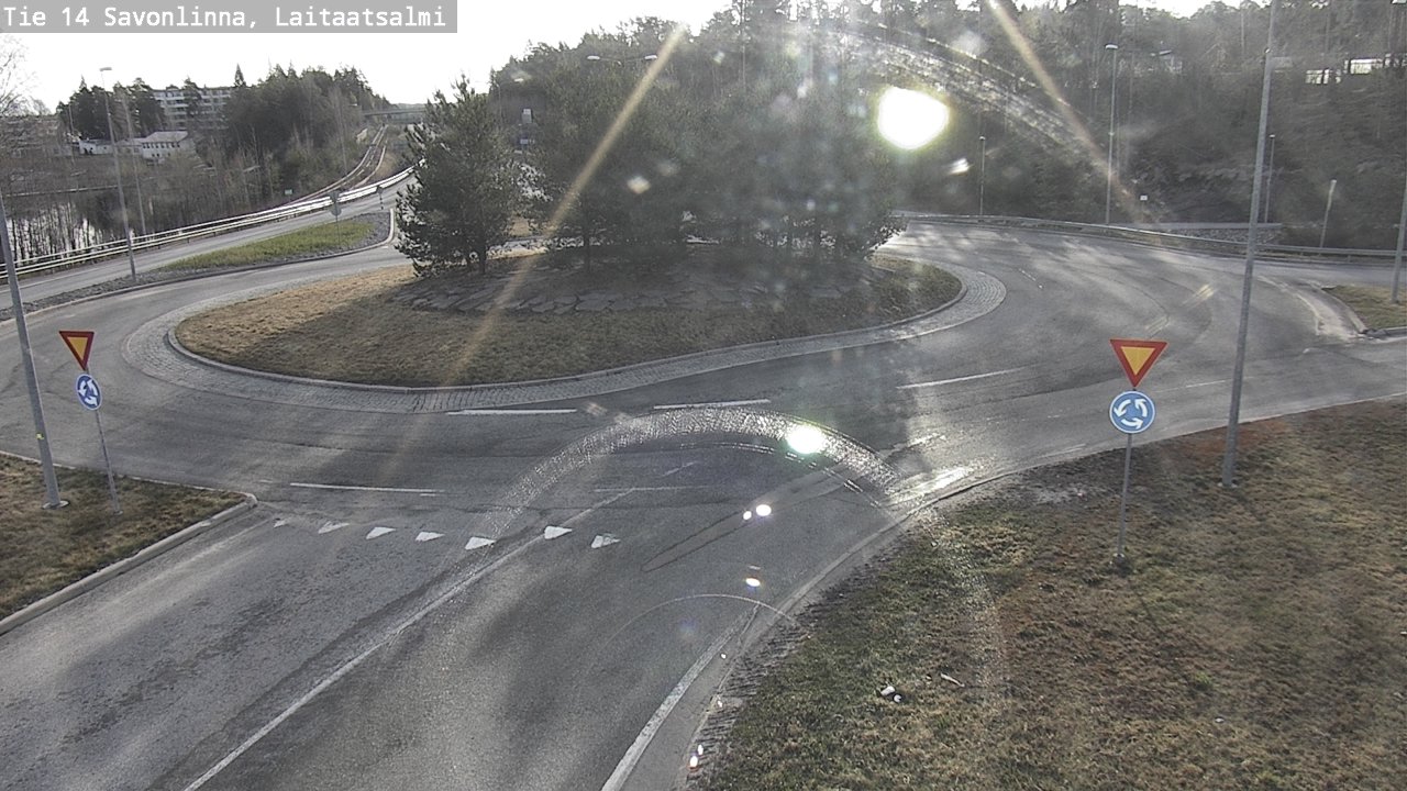 Weather Camera Image Väg 14 Nyslott, Laitaatsalmi, Savonlinna, Etelä-Savo