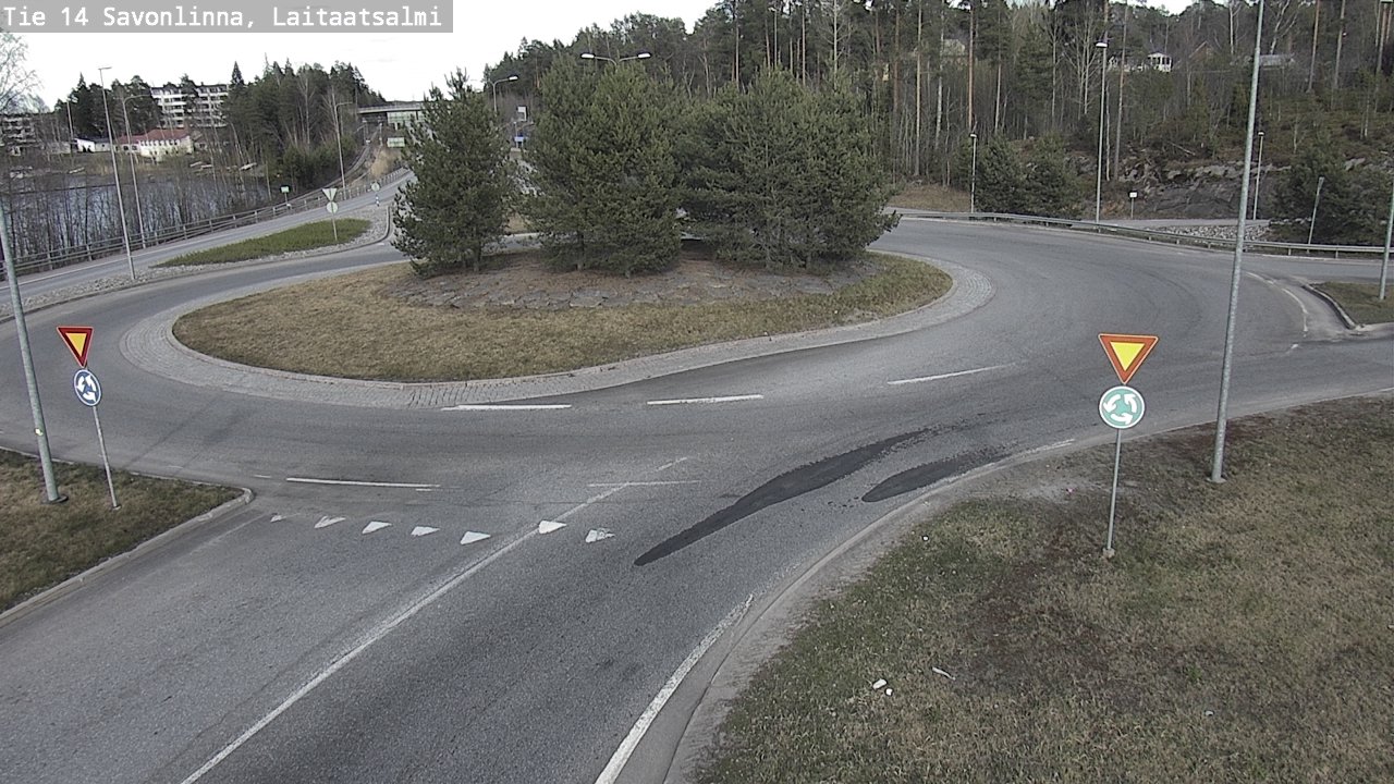 Weather Camera Image Väg 14 Nyslott, Laitaatsalmi, Savonlinna, Etelä-Savo