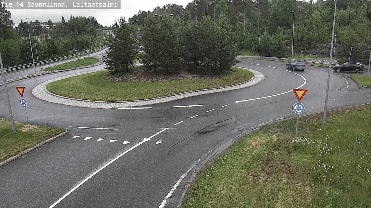 Weather Camera Image Väg 14 Nyslott, Laitaatsalmi, Savonlinna, Etelä-Savo
