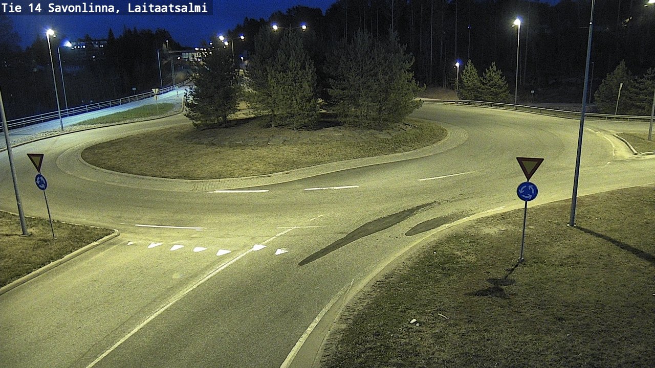 Weather Camera Image Väg 14 Nyslott, Laitaatsalmi, Savonlinna, Etelä-Savo