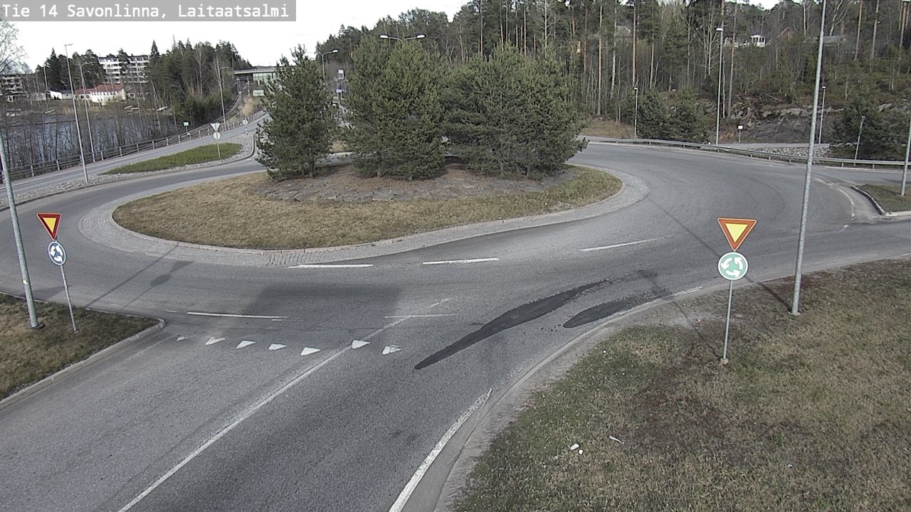 Weather Camera Image Väg 14 Nyslott, Laitaatsalmi, Savonlinna, Etelä-Savo