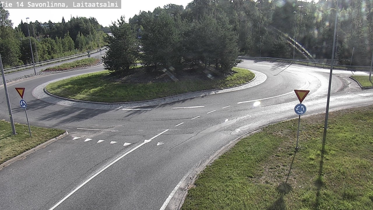 Weather Camera Image Väg 14 Nyslott, Laitaatsalmi, Savonlinna, Etelä-Savo