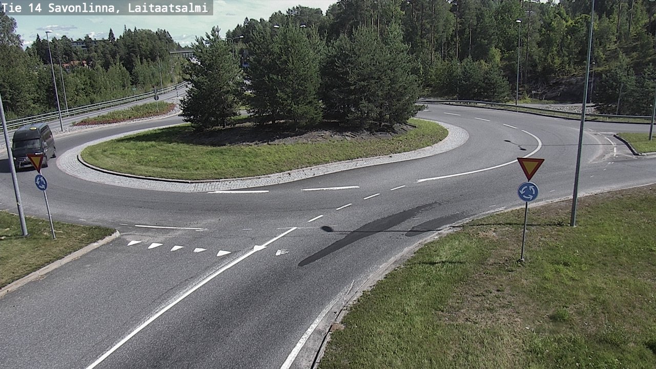 Weather Camera Image Väg 14 Nyslott, Laitaatsalmi, Savonlinna, Etelä-Savo