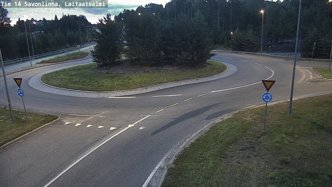 Weather Camera Image Väg 14 Nyslott, Laitaatsalmi, Savonlinna, Etelä-Savo