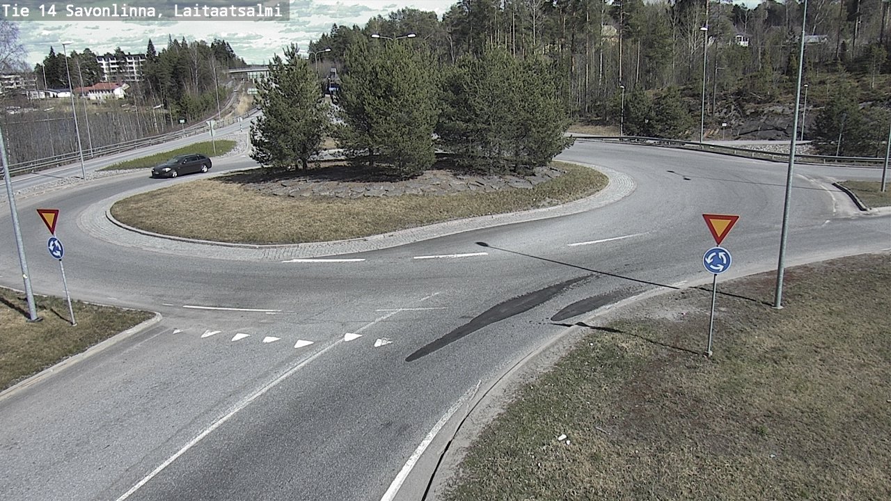 Weather Camera Image Väg 14 Nyslott, Laitaatsalmi, Savonlinna, Etelä-Savo
