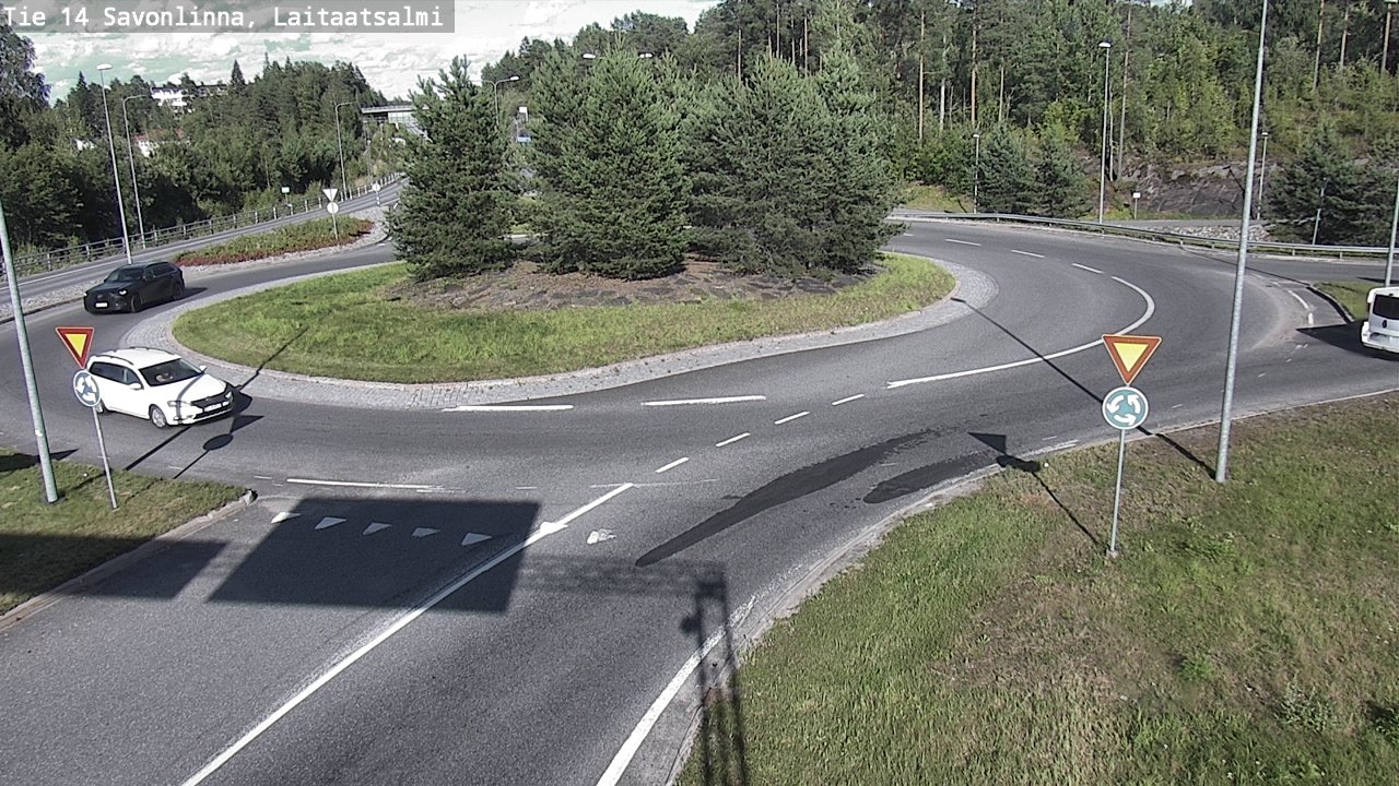 Weather Camera Image Väg 14 Nyslott, Laitaatsalmi, Savonlinna, Etelä-Savo