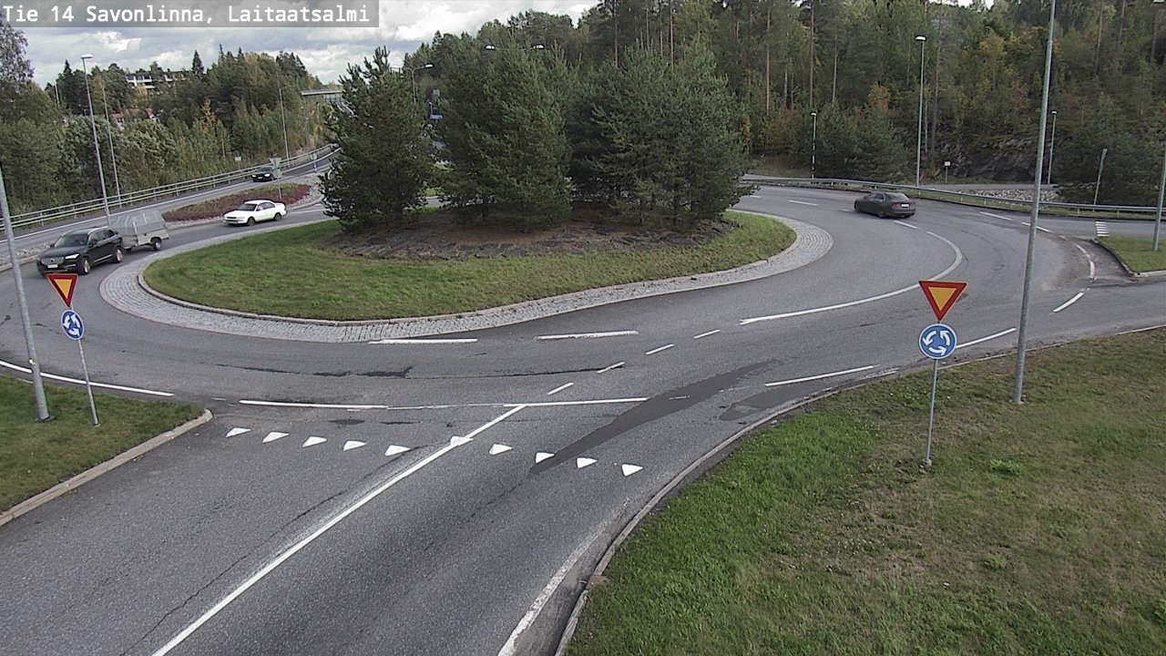Weather Camera Image Road 14 Savonlinna, Laitaatsalmi, Savonlinna, Etelä-Savo