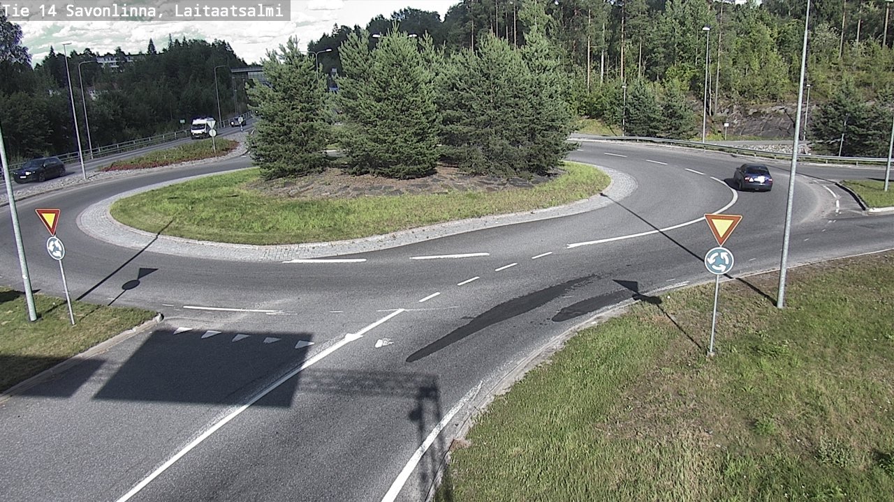 Weather Camera Image Väg 14 Nyslott, Laitaatsalmi, Savonlinna, Etelä-Savo