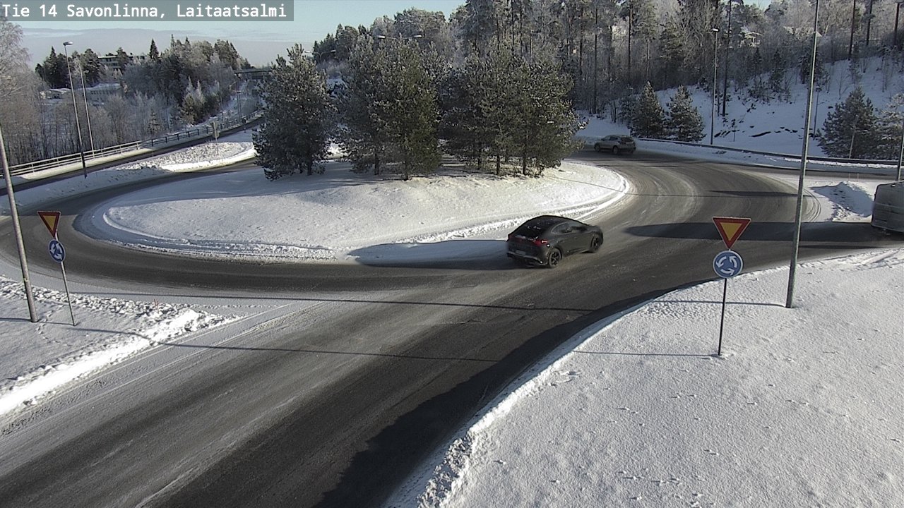 Weather Camera Image Road 14 Savonlinna, Laitaatsalmi, Savonlinna, Etelä-Savo