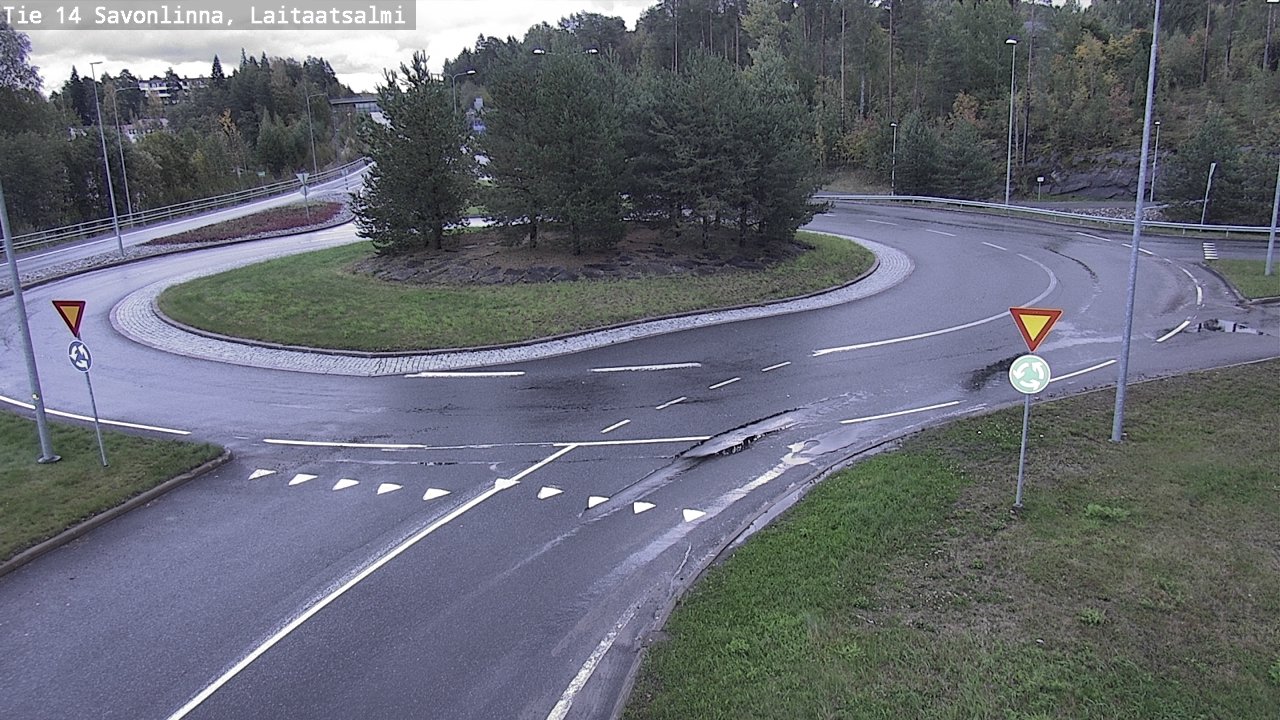 Weather Camera Image Road 14 Savonlinna, Laitaatsalmi, Savonlinna, Etelä-Savo