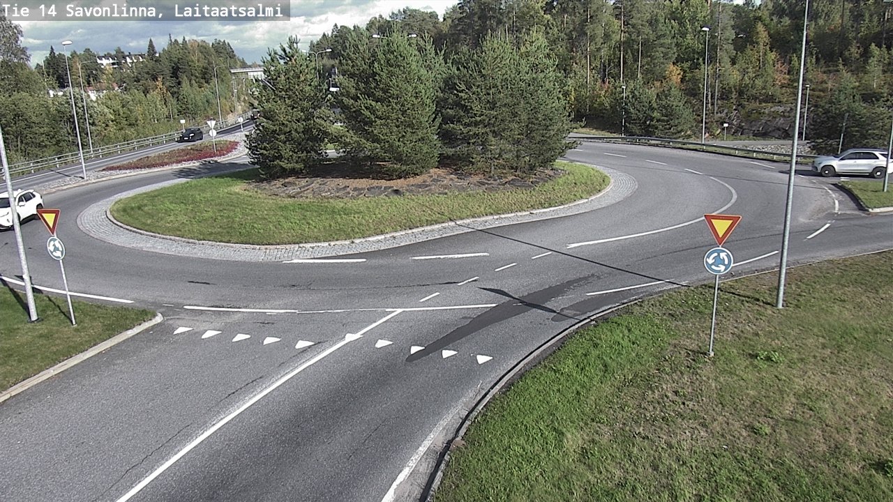 Weather Camera Image Road 14 Savonlinna, Laitaatsalmi, Savonlinna, Etelä-Savo