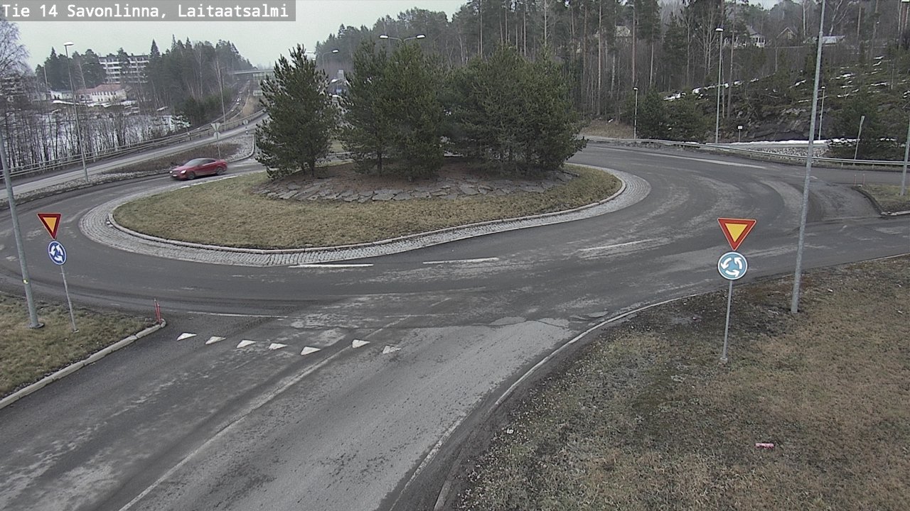 Weather Camera Image Väg 14 Nyslott, Laitaatsalmi, Savonlinna, Etelä-Savo