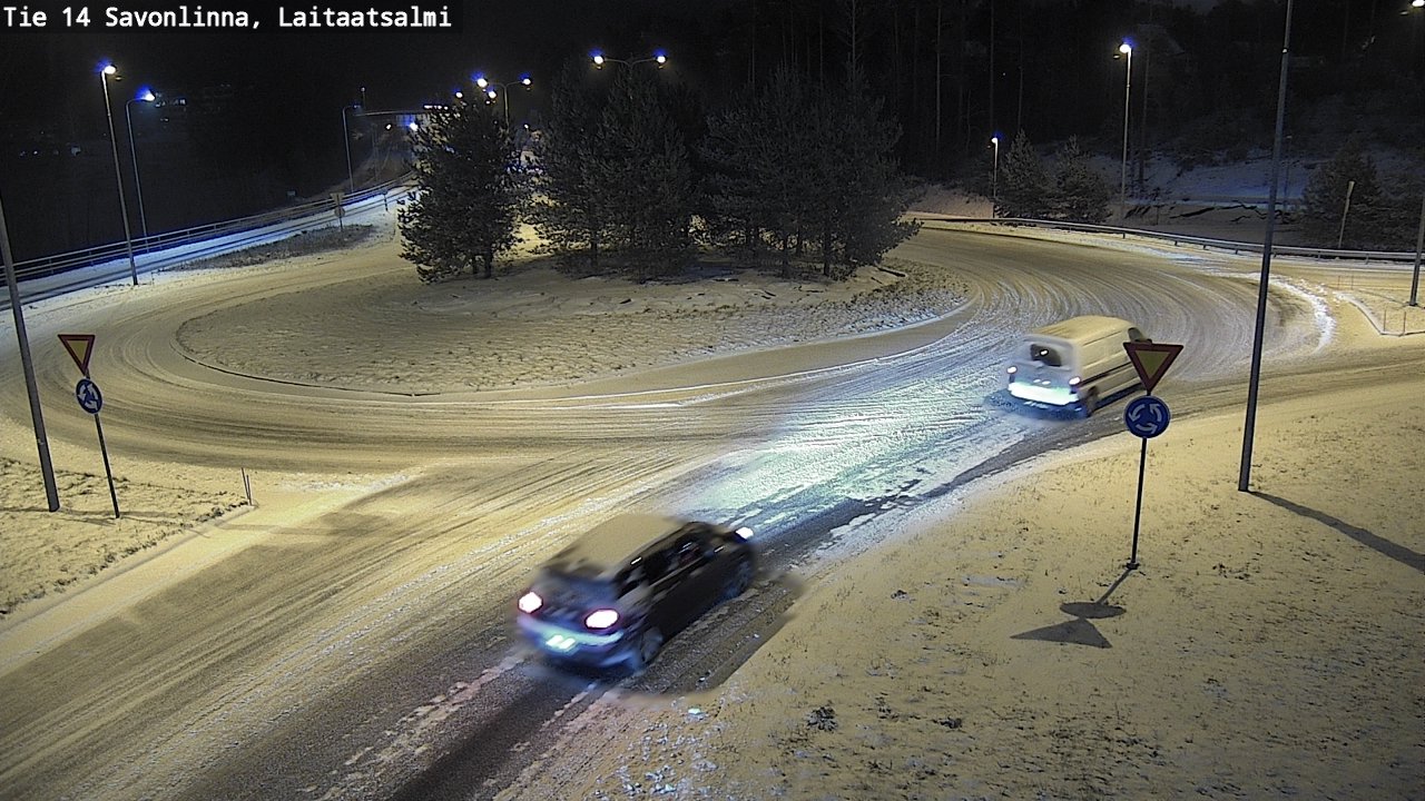 Weather Camera Image Road 14 Savonlinna, Laitaatsalmi, Savonlinna, Etelä-Savo
