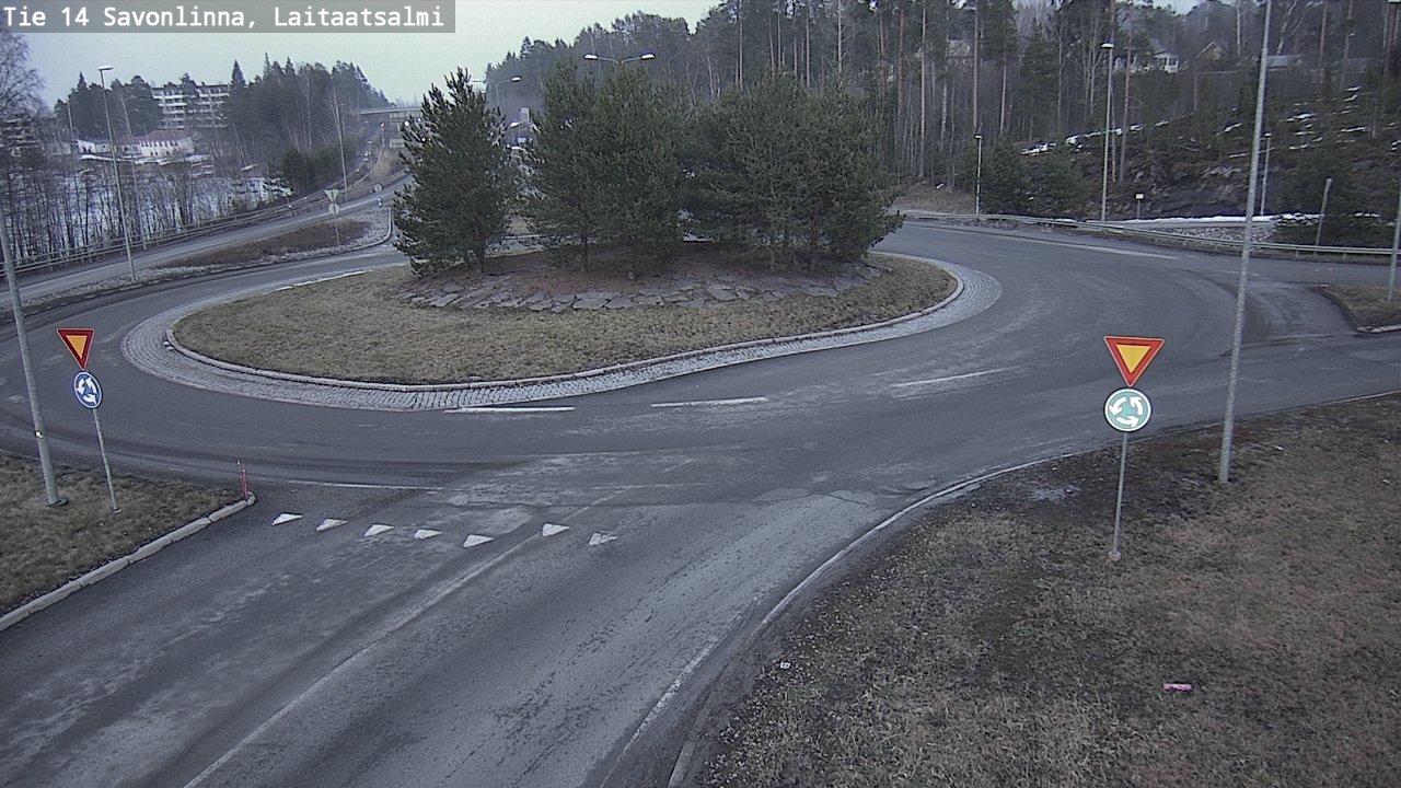Weather Camera Image Väg 14 Nyslott, Laitaatsalmi, Savonlinna, Etelä-Savo