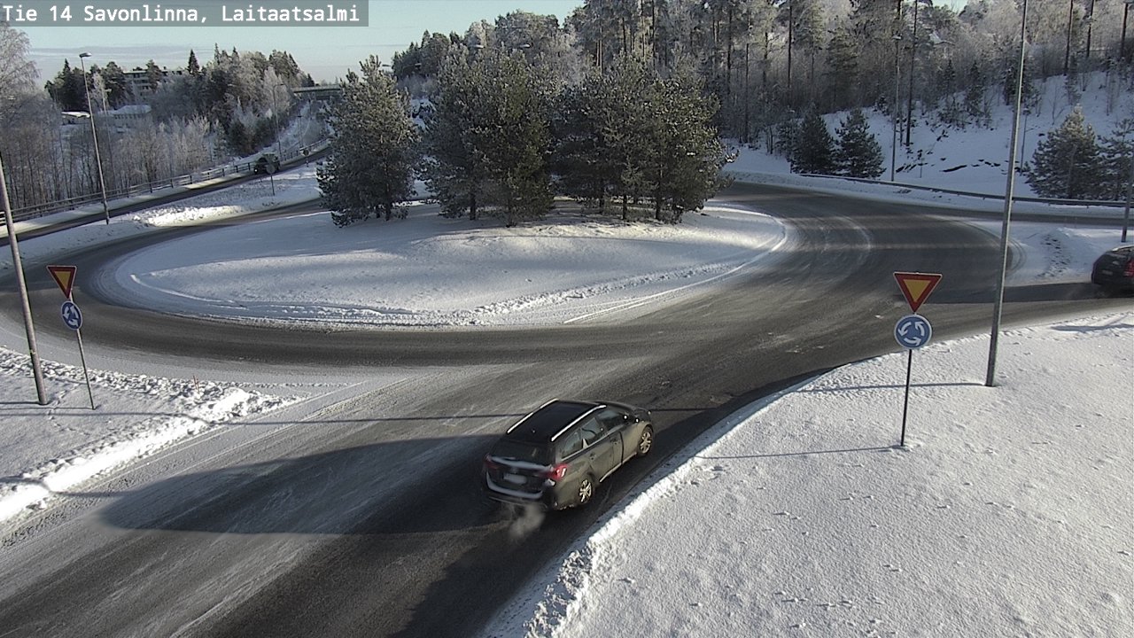 Weather Camera Image Road 14 Savonlinna, Laitaatsalmi, Savonlinna, Etelä-Savo