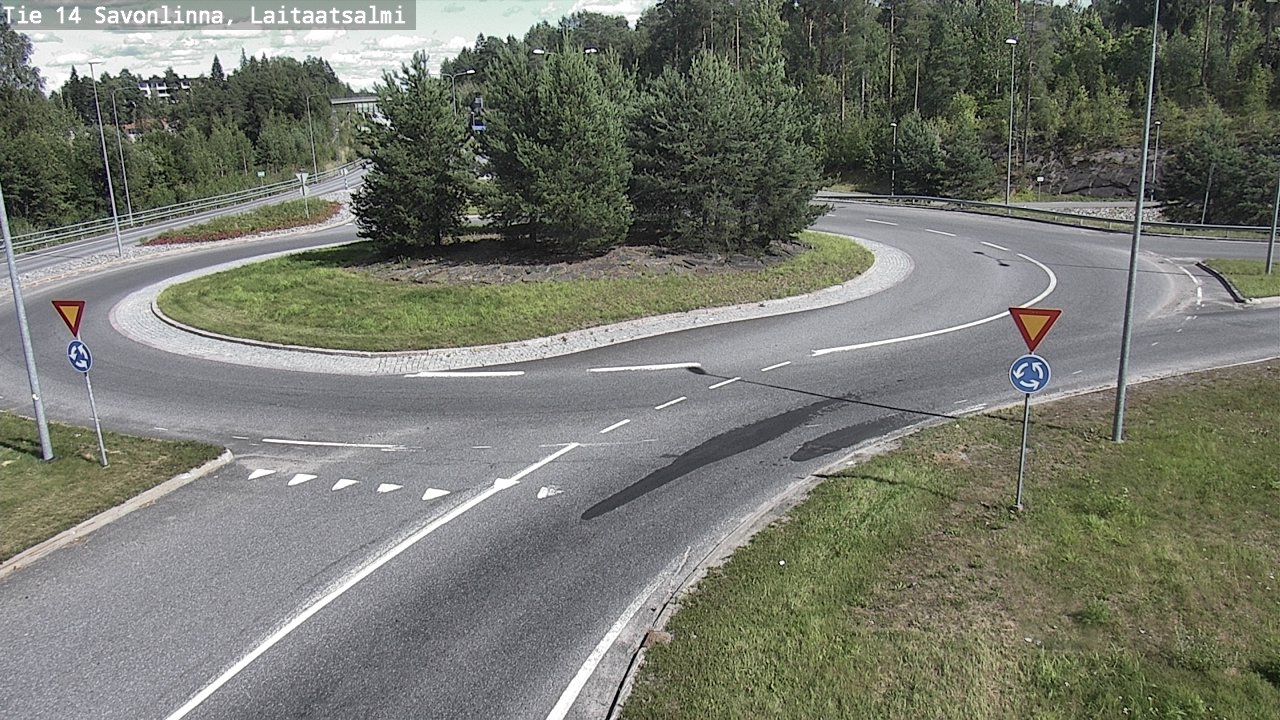 Weather Camera Image Väg 14 Nyslott, Laitaatsalmi, Savonlinna, Etelä-Savo