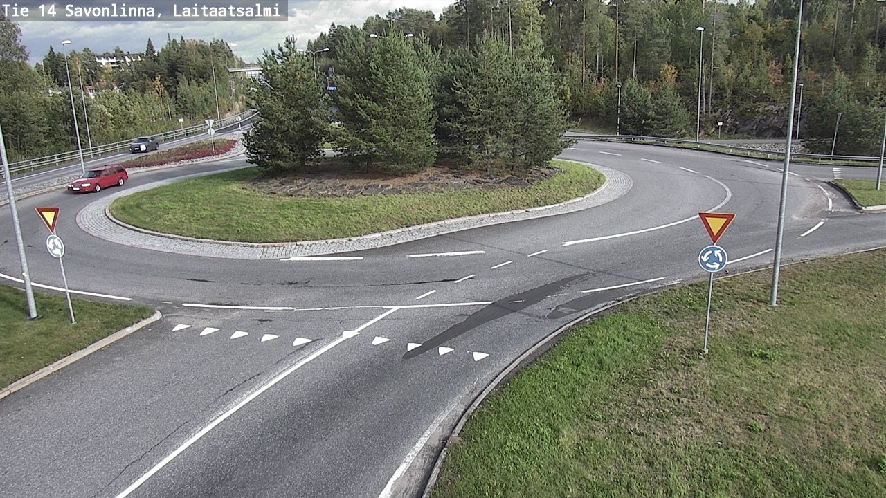 Weather Camera Image Road 14 Savonlinna, Laitaatsalmi, Savonlinna, Etelä-Savo