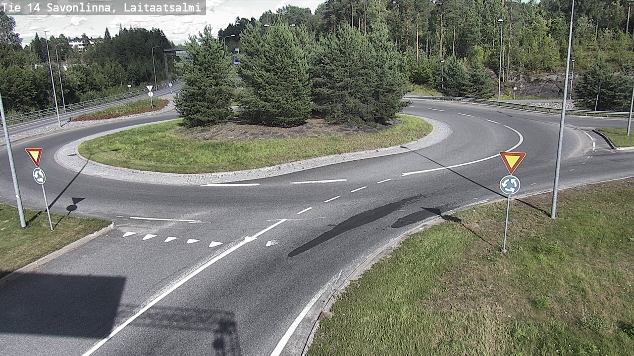 Weather Camera Image Väg 14 Nyslott, Laitaatsalmi, Savonlinna, Etelä-Savo
