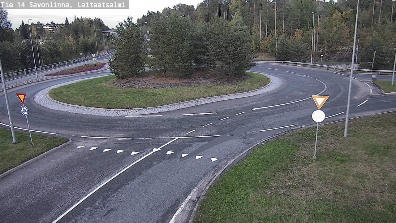 Weather Camera Image Road 14 Savonlinna, Laitaatsalmi, Savonlinna, Etelä-Savo