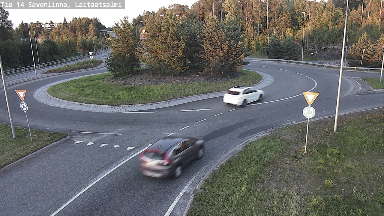 Weather Camera Image Väg 14 Nyslott, Laitaatsalmi, Savonlinna, Etelä-Savo
