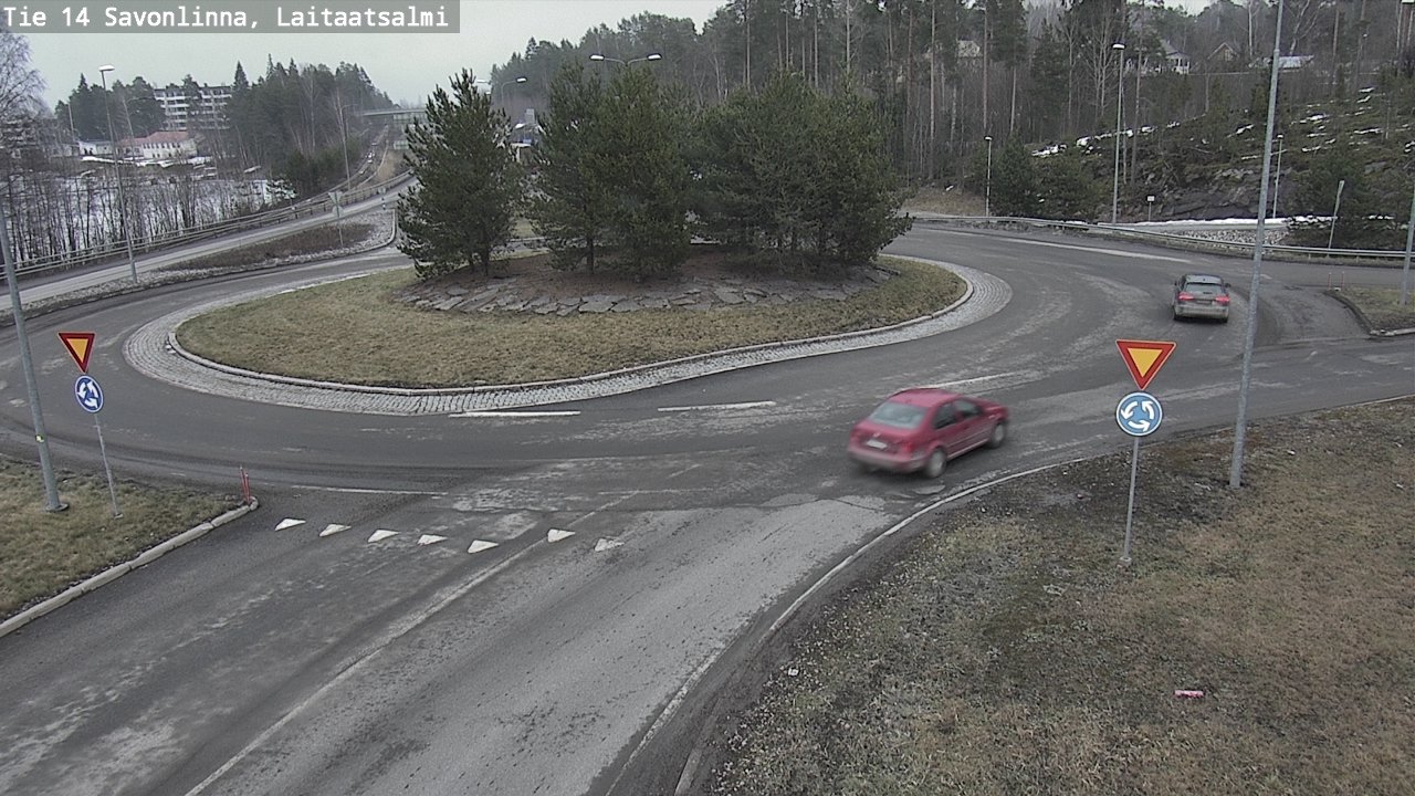 Weather Camera Image Väg 14 Nyslott, Laitaatsalmi, Savonlinna, Etelä-Savo