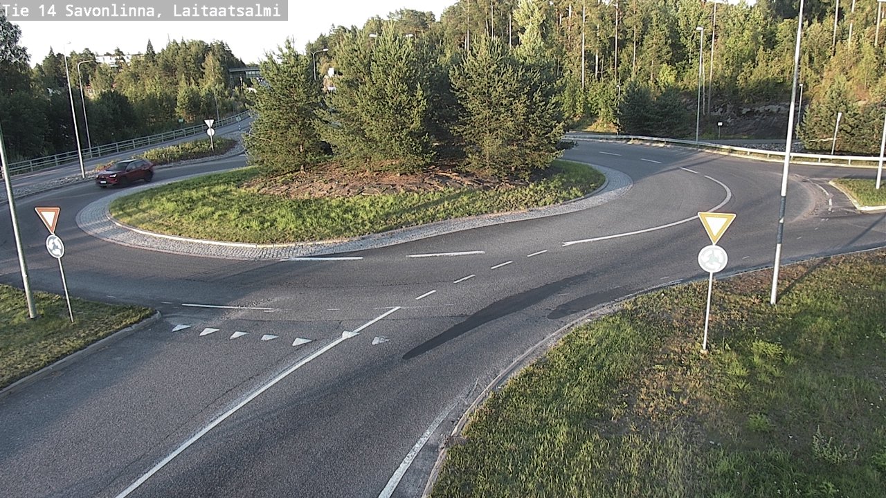 Weather Camera Image Väg 14 Nyslott, Laitaatsalmi, Savonlinna, Etelä-Savo