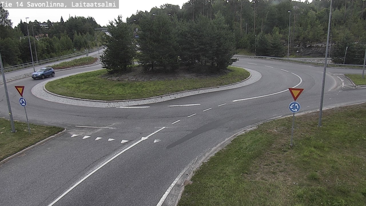 Weather Camera Image Road 14 Savonlinna, Laitaatsalmi, Savonlinna, Etelä-Savo