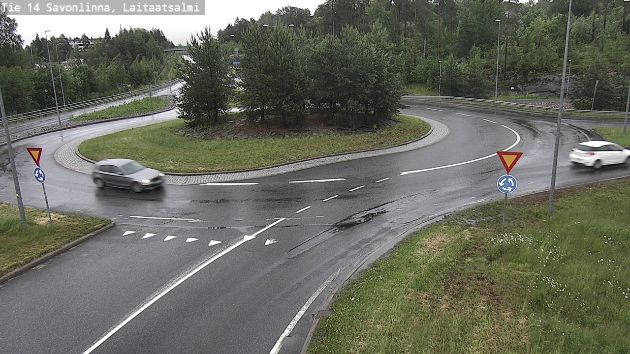 Weather Camera Image Väg 14 Nyslott, Laitaatsalmi, Savonlinna, Etelä-Savo