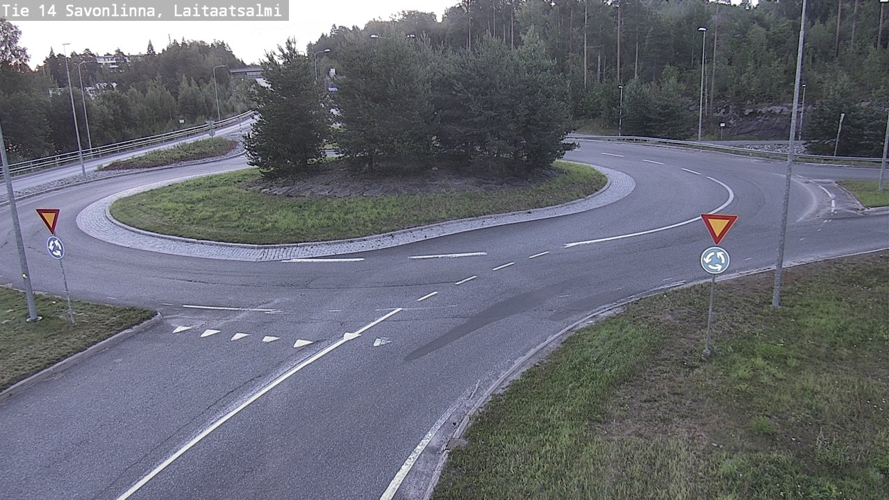 Weather Camera Image Väg 14 Nyslott, Laitaatsalmi, Savonlinna, Etelä-Savo