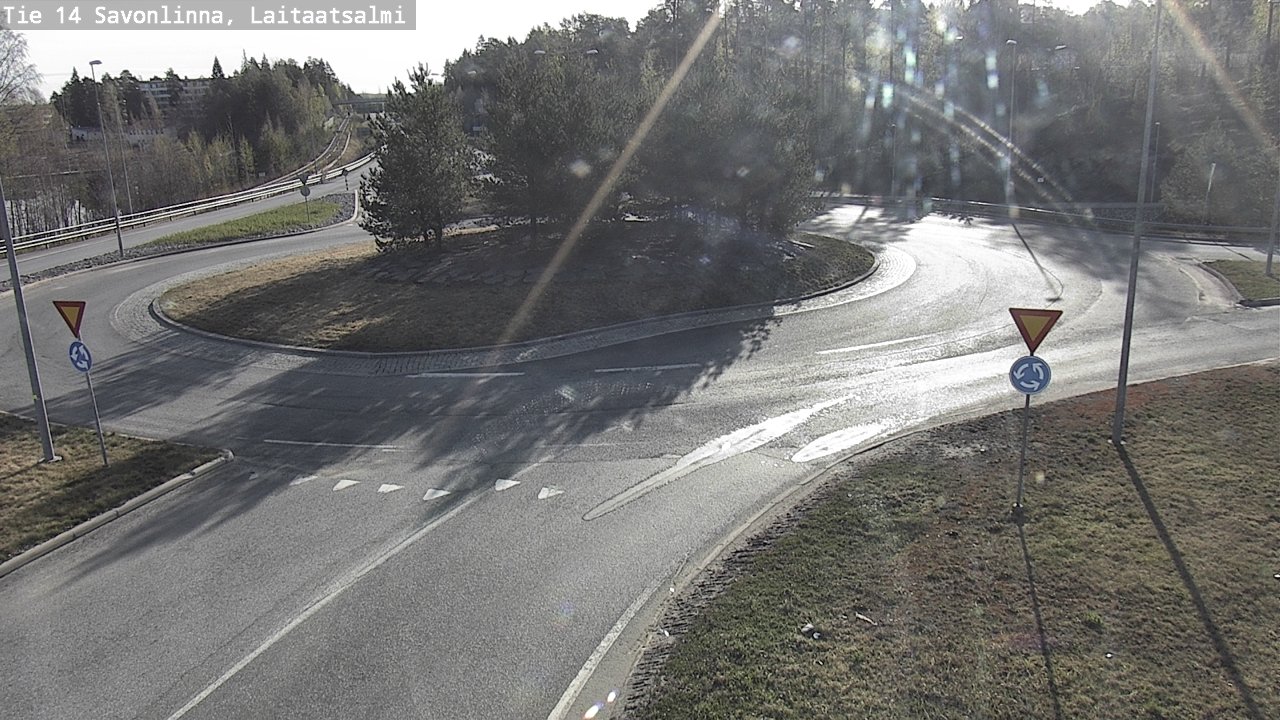 Weather Camera Image Road 14 Savonlinna, Laitaatsalmi, Savonlinna, Etelä-Savo