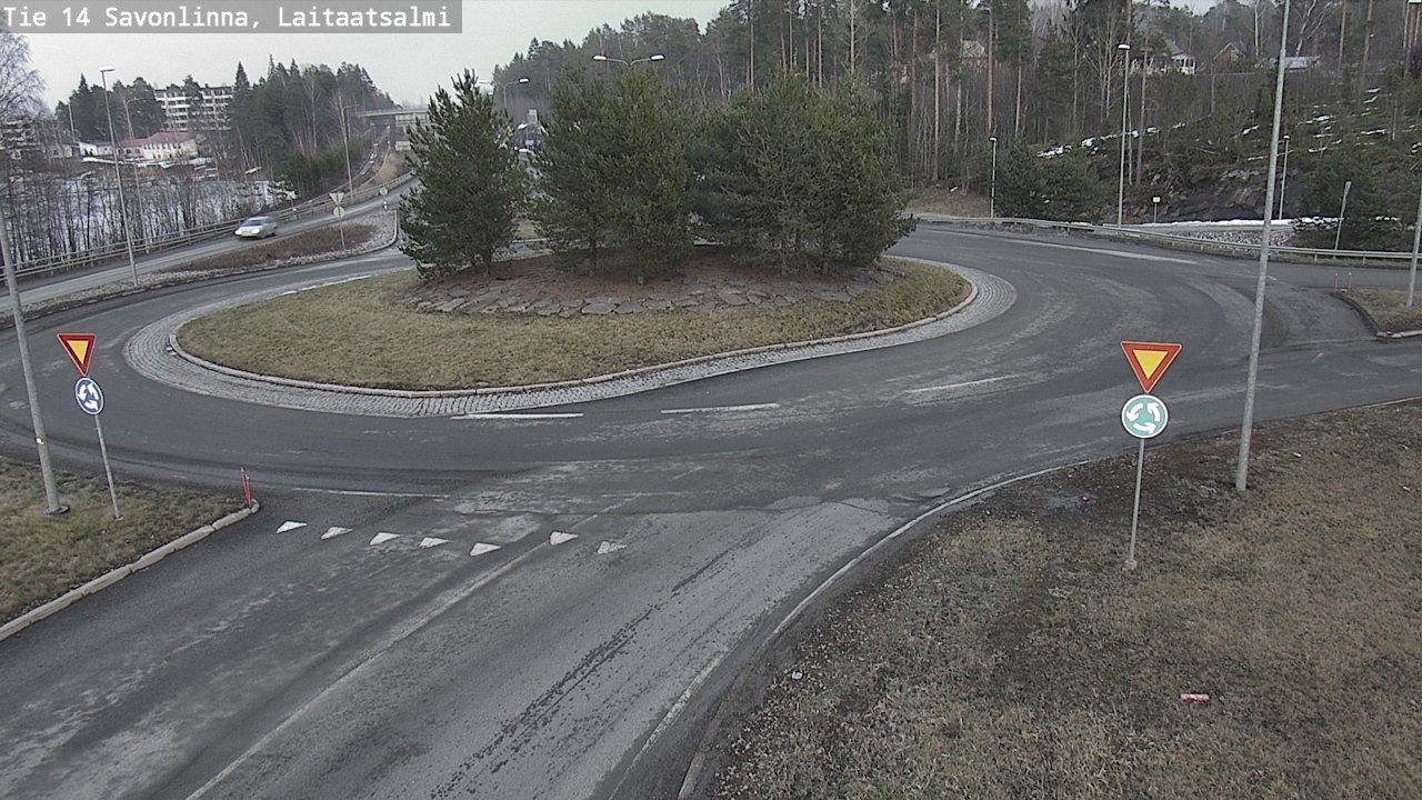 Weather Camera Image Väg 14 Nyslott, Laitaatsalmi, Savonlinna, Etelä-Savo