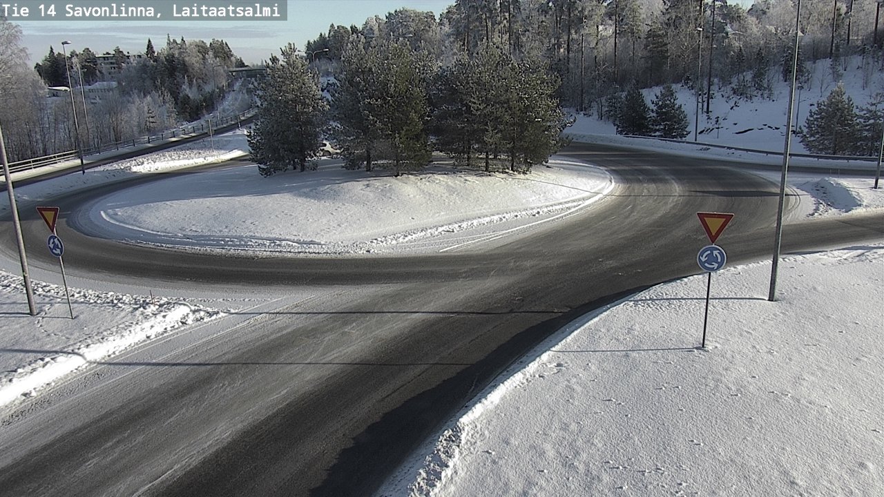 Weather Camera Image Road 14 Savonlinna, Laitaatsalmi, Savonlinna, Etelä-Savo
