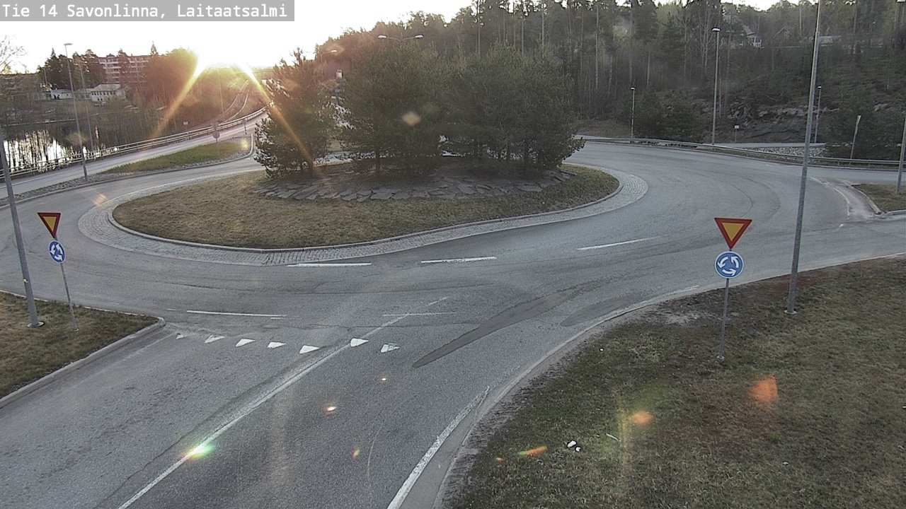 Weather Camera Image Väg 14 Nyslott, Laitaatsalmi, Savonlinna, Etelä-Savo