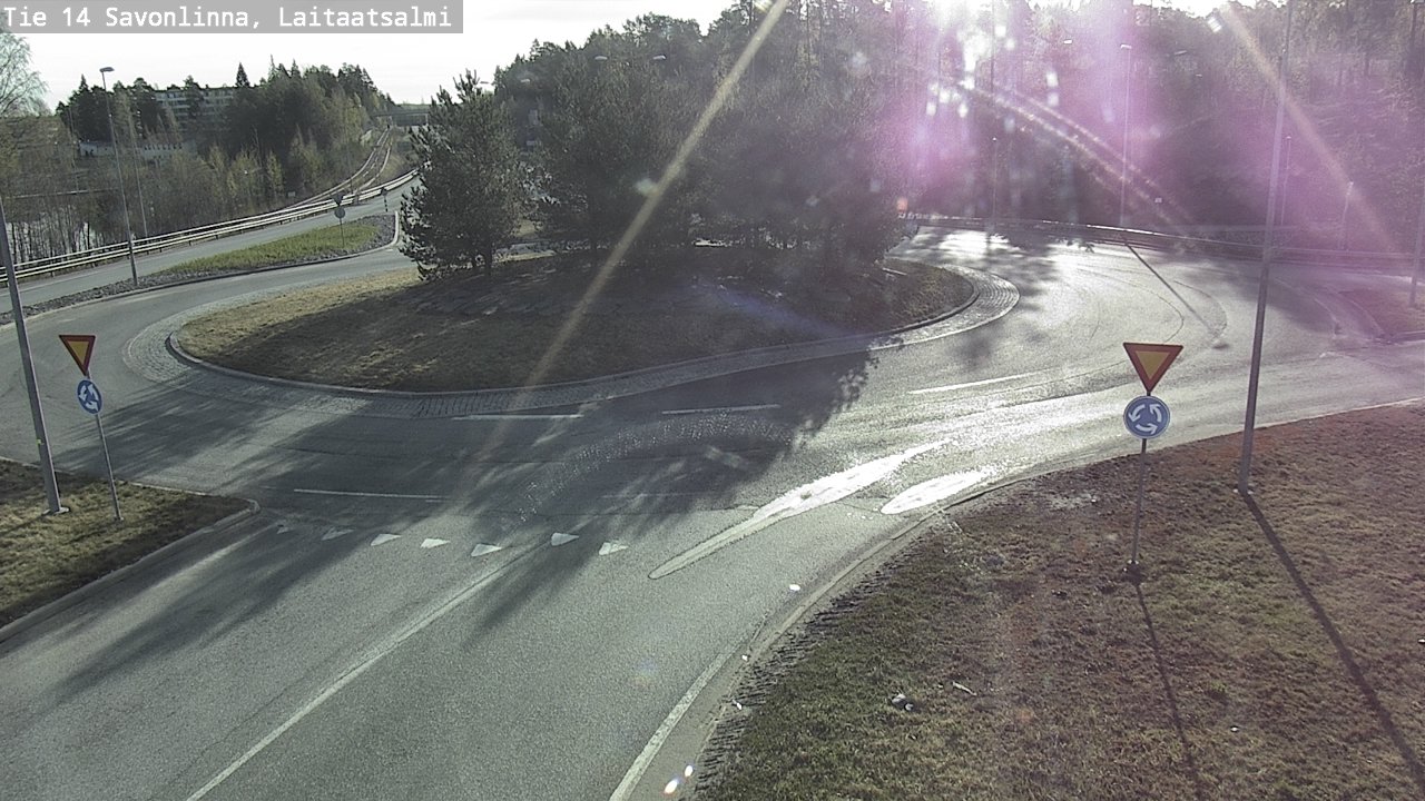 Weather Camera Image Road 14 Savonlinna, Laitaatsalmi, Savonlinna, Etelä-Savo