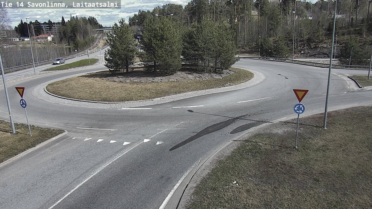 Weather Camera Image Väg 14 Nyslott, Laitaatsalmi, Savonlinna, Etelä-Savo