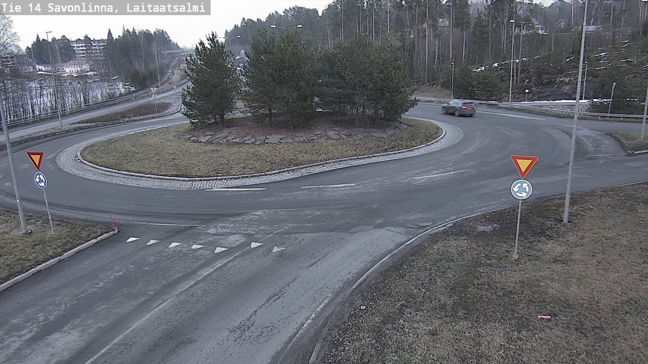 Weather Camera Image Väg 14 Nyslott, Laitaatsalmi, Savonlinna, Etelä-Savo
