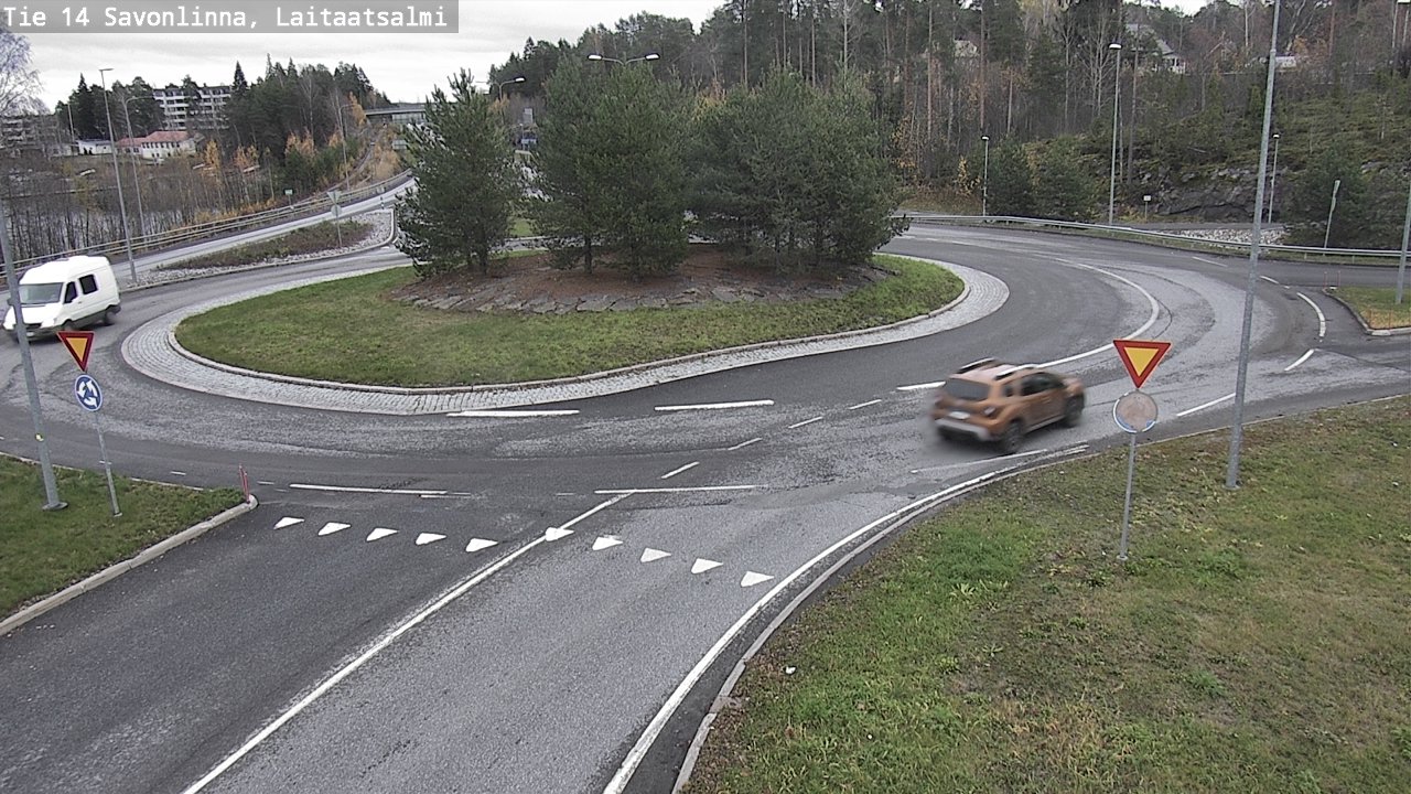 Weather Camera Image Väg 14 Nyslott, Laitaatsalmi, Savonlinna, Etelä-Savo