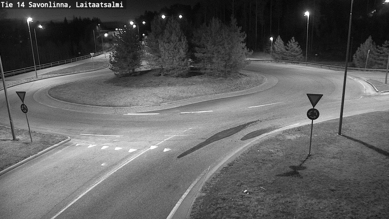 Weather Camera Image Väg 14 Nyslott, Laitaatsalmi, Savonlinna, Etelä-Savo