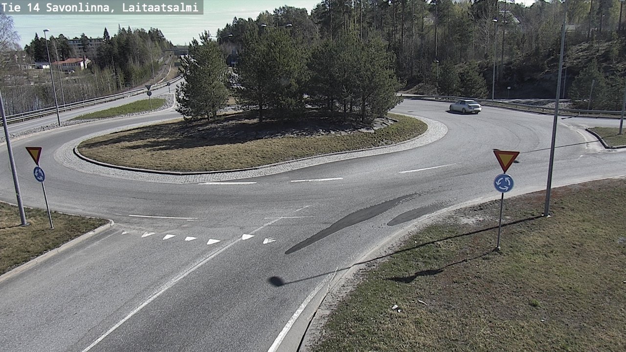 Weather Camera Image Road 14 Savonlinna, Laitaatsalmi, Savonlinna, Etelä-Savo