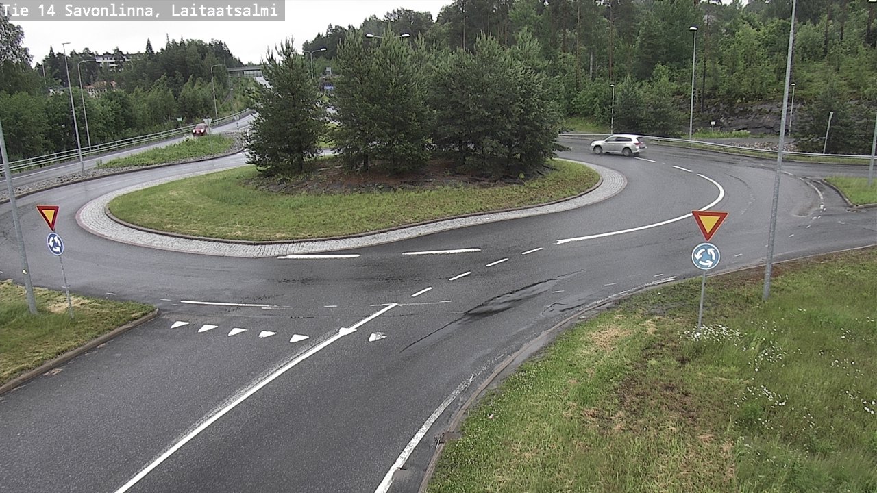 Weather Camera Image Road 14 Savonlinna, Laitaatsalmi, Savonlinna, Etelä-Savo
