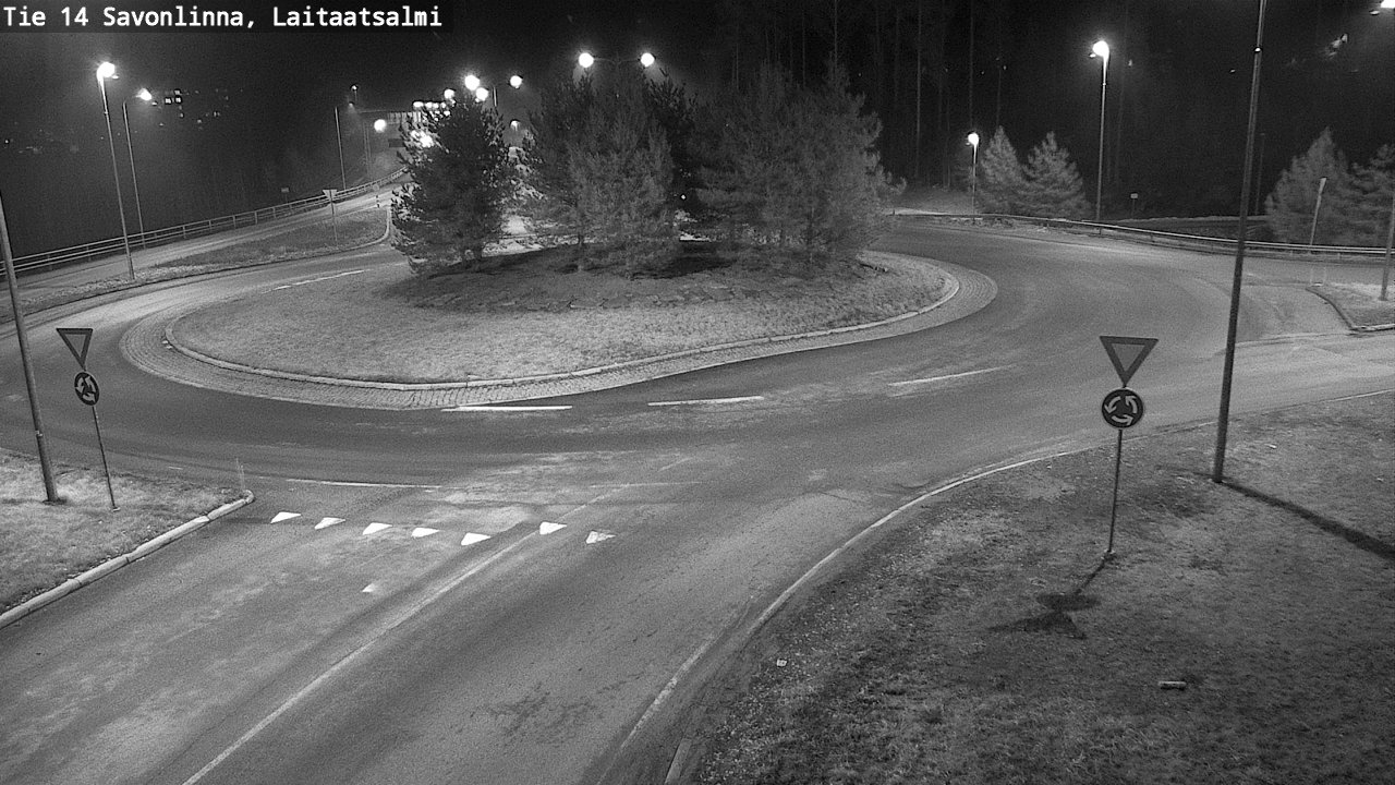 Weather Camera Image Väg 14 Nyslott, Laitaatsalmi, Savonlinna, Etelä-Savo