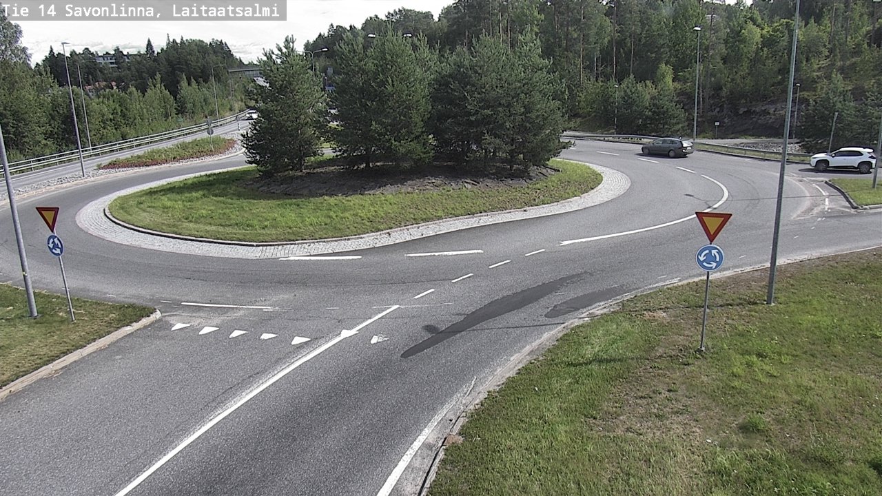 Weather Camera Image Väg 14 Nyslott, Laitaatsalmi, Savonlinna, Etelä-Savo
