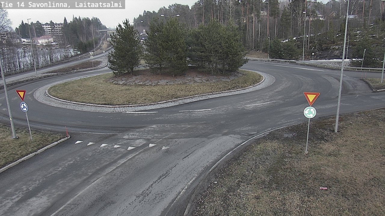 Weather Camera Image Väg 14 Nyslott, Laitaatsalmi, Savonlinna, Etelä-Savo