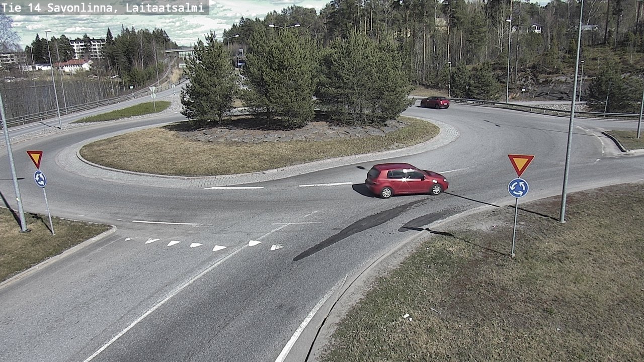 Weather Camera Image Väg 14 Nyslott, Laitaatsalmi, Savonlinna, Etelä-Savo