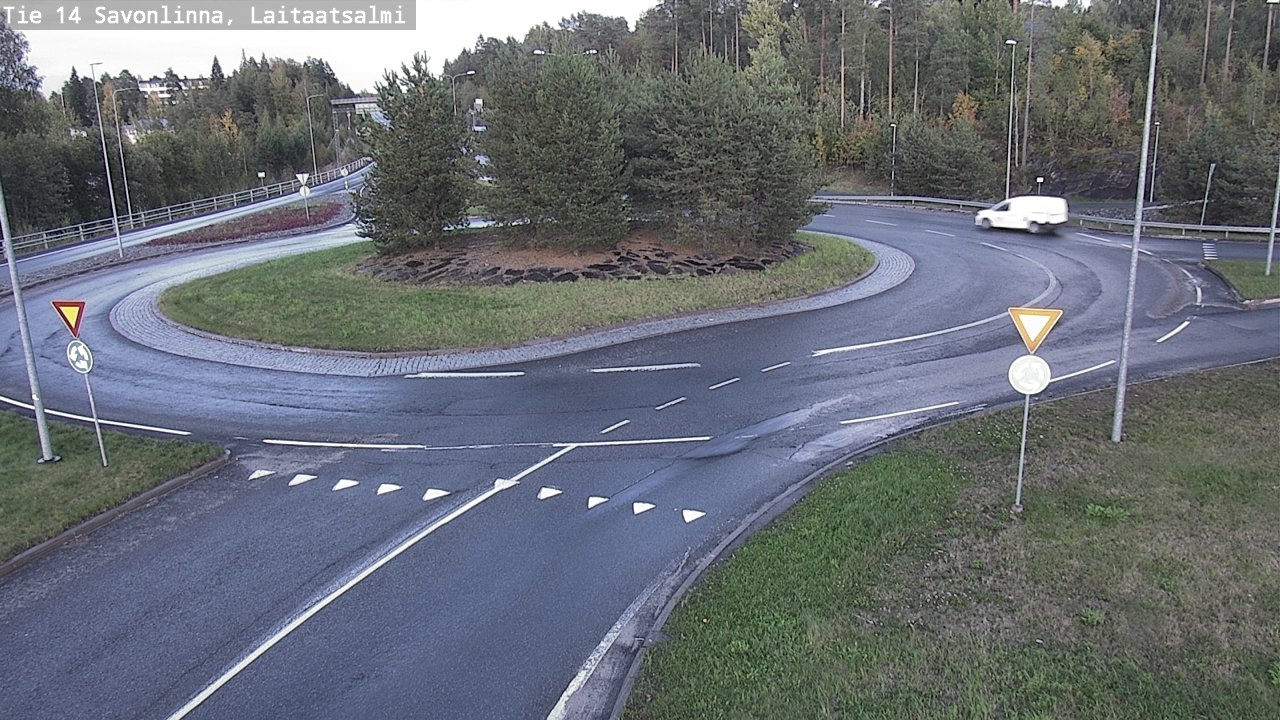 Weather Camera Image Road 14 Savonlinna, Laitaatsalmi, Savonlinna, Etelä-Savo
