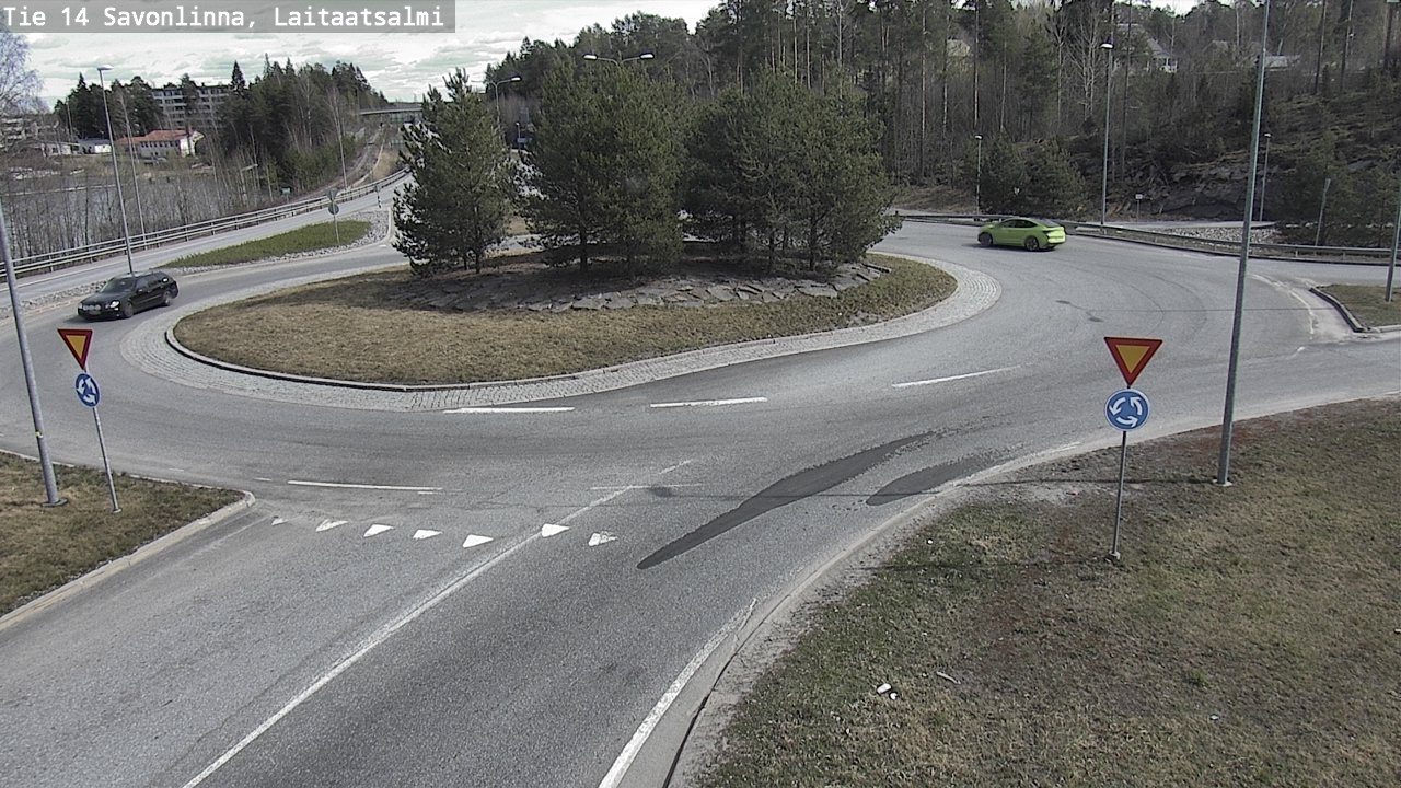 Weather Camera Image Väg 14 Nyslott, Laitaatsalmi, Savonlinna, Etelä-Savo