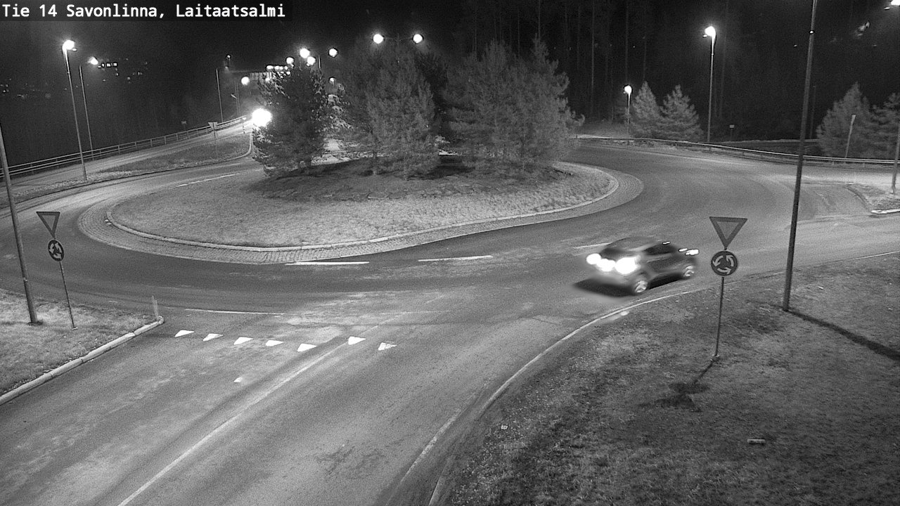 Weather Camera Image Väg 14 Nyslott, Laitaatsalmi, Savonlinna, Etelä-Savo