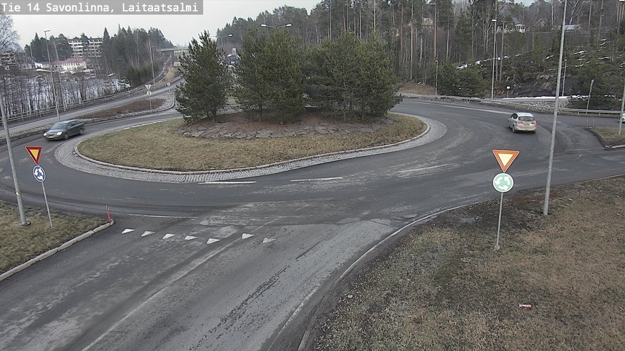Weather Camera Image Väg 14 Nyslott, Laitaatsalmi, Savonlinna, Etelä-Savo